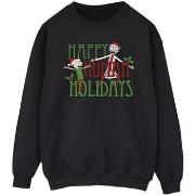 Sweat-shirt Rick And Morty Happy Human Holidays