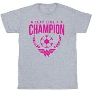 T-shirt enfant Dc Comics Wonder Woman Play Like A Champion