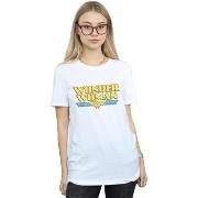 T-shirt Dc Comics Wonder Woman Crackle Logo