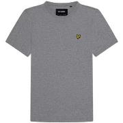 T-shirt Lyle &amp; Scott TS400VOG PLAIN-T28 MID GREY MARL