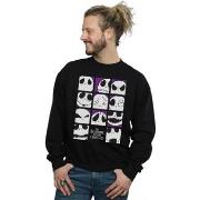 Sweat-shirt Disney Nightmare Before Christmas Many Faces Of Jack