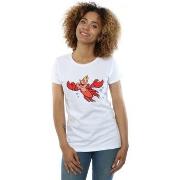 T-shirt Disney The Little Mermaid Sebastian Bubbles