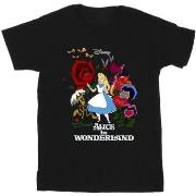 T-shirt enfant Disney Alice In Wonderland Flowers