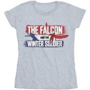 T-shirt Marvel The Falcon And The Winter Soldier Action Logo