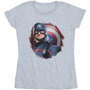 T-shirt Marvel The Falcon And The Winter Soldier Captain America Stare