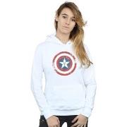 Sweat-shirt Marvel Captain America Civil War Distressed Shield