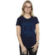 T-shirt Dc Comics Justice League Movie Indigo Logo