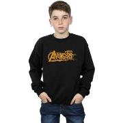 Sweat-shirt enfant Marvel Avengers Infinity War Orange Logo