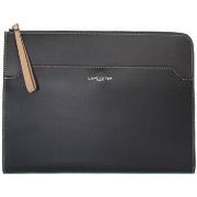 Porte document LANCASTER Pochette cuir ref_lan42477 noir