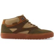 Chaussures de Skate DC Shoes KALIS VULC MID WNT brown dk choco