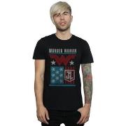 T-shirt Dc Comics Justice League Movie Wonder Woman Flag