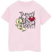 T-shirt enfant Dessins Animés Tweety Love Heart