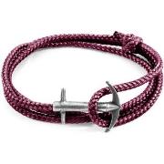 Bracelets Anchor &amp; Crew Bracelet Ancre Admiral Argenté Et Corde