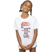 T-shirt enfant Disney The Last Jedi Power Of The Dark Side