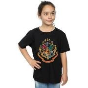 T-shirt enfant Harry Potter Hogwarts Crest Gold Ink