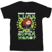 T-shirt enfant Marvel St Patrick's Day Black Widow Luck