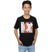 T-shirt enfant Marvel Black Widow Movie Bars Logo