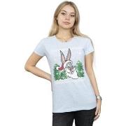 T-shirt Dessins Animés Bugs Bunny Christmas Fair Isle