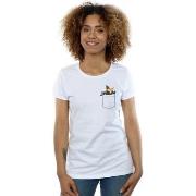 T-shirt Dessins Animés Daffy Duck Faux Pocket