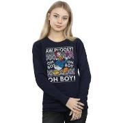 Sweat-shirt Disney Donald Duck Christmas Fair Isle