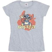 T-shirt Disney Lilo And Stitch Ohana Pineapple