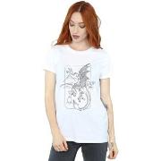 T-shirt Harry Potter Dragon Line Art