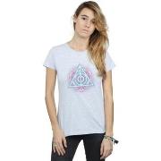 T-shirt Harry Potter Neon Deathly Hallows