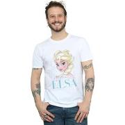 T-shirt Disney Frozen Elsa Snowflake Portrait