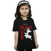 T-shirt enfant Disney Mulan Movie Warrior Silhouette