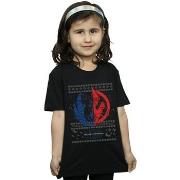 T-shirt enfant Disney The Rise Of Skywalker Christmas Split Symbol