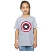 T-shirt enfant Marvel Avengers Captain America Distressed Shield