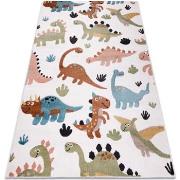 Tapis Rugsx Tapis FUN Dino pour enfants Dinosaures crème 120x170 cm