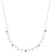 Collier Brillaxis Collier argent pampilles roses