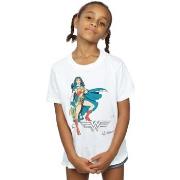 T-shirt enfant Dc Comics Wonder Woman Standing Logo