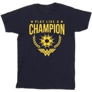 T-shirt enfant Dc Comics Wonder Woman Play Like A Champion