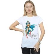 T-shirt Dc Comics Wonder Woman Standing Logo
