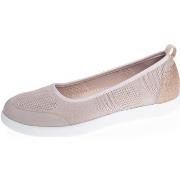 Baskets Isotoner Ballerines Femme slip-on Rose poudré