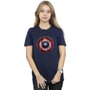 T-shirt Marvel Captain America Wooden Shield