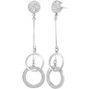 Boucles oreilles Sc Crystal B2747-ARGENT