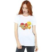 T-shirt Dessins Animés Tweety Pie Valentine's Day Love Bird