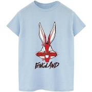 T-shirt Dessins Animés Bugs England Face