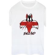 T-shirt Dessins Animés Sylvester England Face