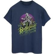 T-shirt Beetlejuice Purple Circle