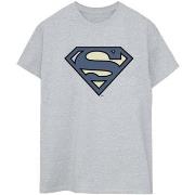 T-shirt Dc Comics Superman Indigo Blue Logo