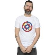 T-shirt Marvel Captain America Stained Glass Shield