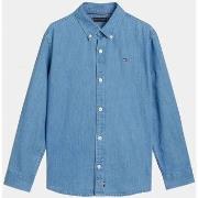 Chemise enfant Tommy Hilfiger KB0KB08730 CHAMRAY SHIRT-1A4 DENIM MID W...