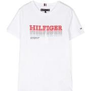 T-shirt enfant Tommy Hilfiger KB0KB08812 - FADE TEE-YBR WHITE