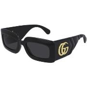 Lunettes de soleil Gucci GG0811S Lunettes de soleil, Noir/Gris, 53 mm