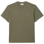 T-shirt Lacoste T-SHIRT CLASSIC FIT EN JERSEY DE COTON VERT KAKI
