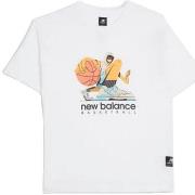 T-shirt New Balance T-SHIRT À MANCHES COURTES EN JERSEY DE COTON HOO